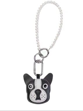 Nikuman The Dreamy Pearl Collection Leather Frenchie Bagcharm/Key chain